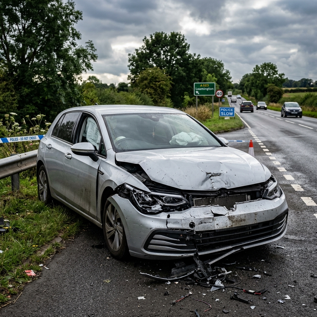 Professional legal expert at car accident scene